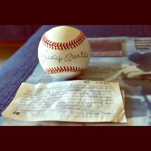 MLB Autographed Merchandise Bundle w/Certificates
